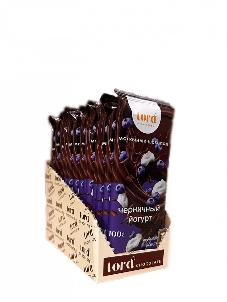  TM LORD Шоколад молочный с начинкой «Черничный йогурт»(блок 14шт по 100г) во Владивостоке