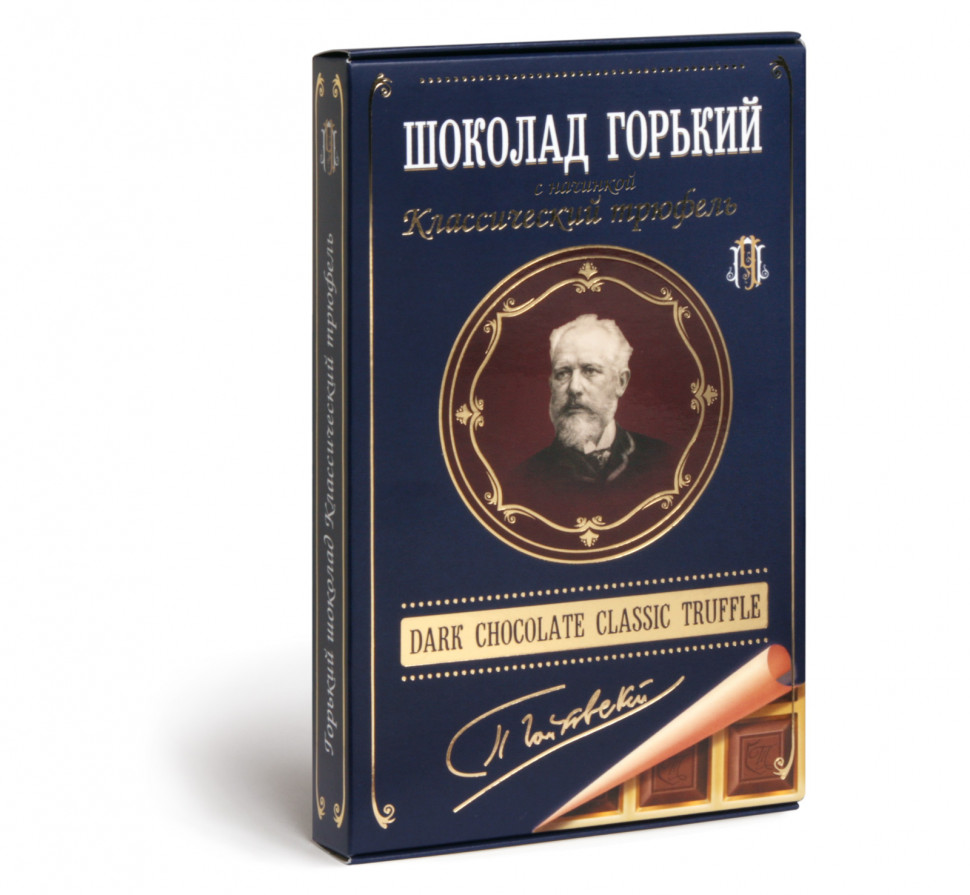  Фабрика Томер  Горький шоколад ТРЮФЕЛЬ классический (Чайковский), 112г во Владивостоке