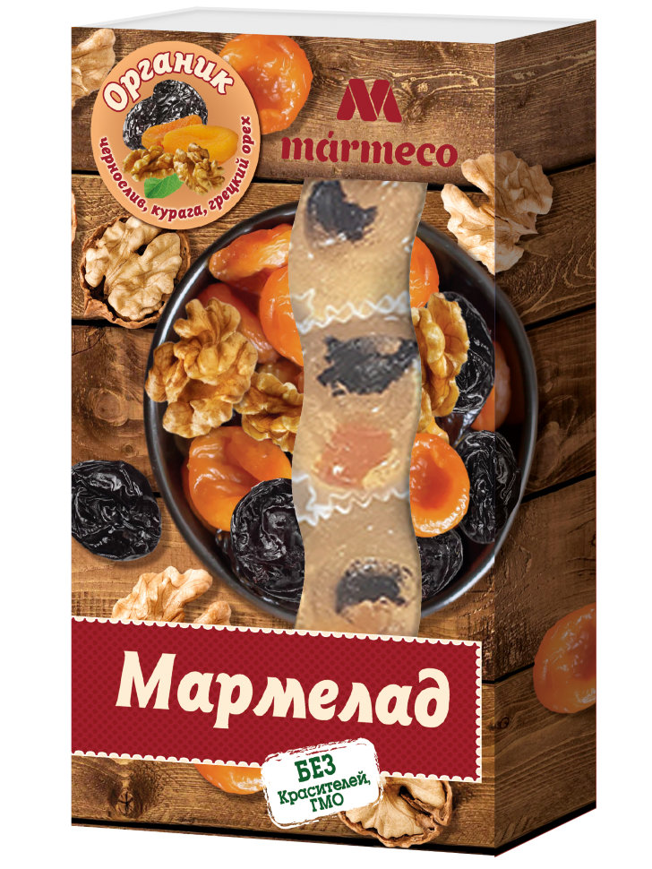  Мармелад "Органик"  Курага, Чернослив, грецкий орех, 180г  во Владивостоке
